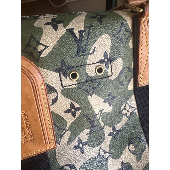 Louis Vuitton x Marc jacobs Takashi Murakami Camouflage monogram keepall 55 - Picture 7 of 12